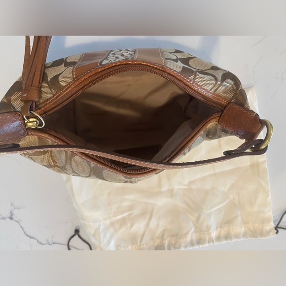 Coach Signature Brown Hobo Bag - Picture 6 of 6